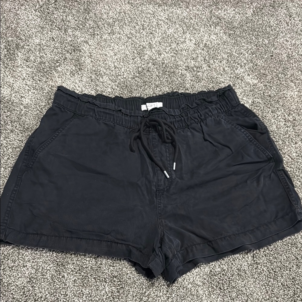 Women's Black Drawstring Shorts